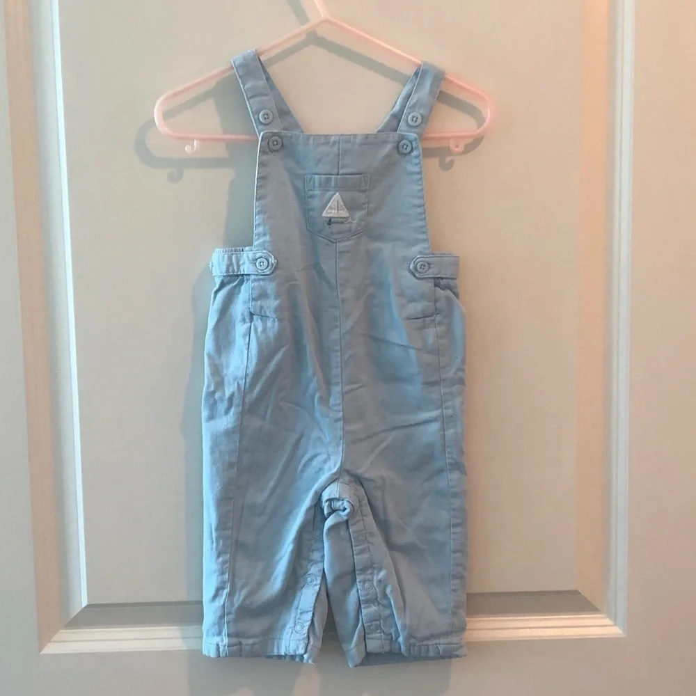 Janie and Jack Light Blue Overalls